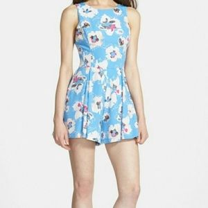Astr Floral Romper, Size Medium